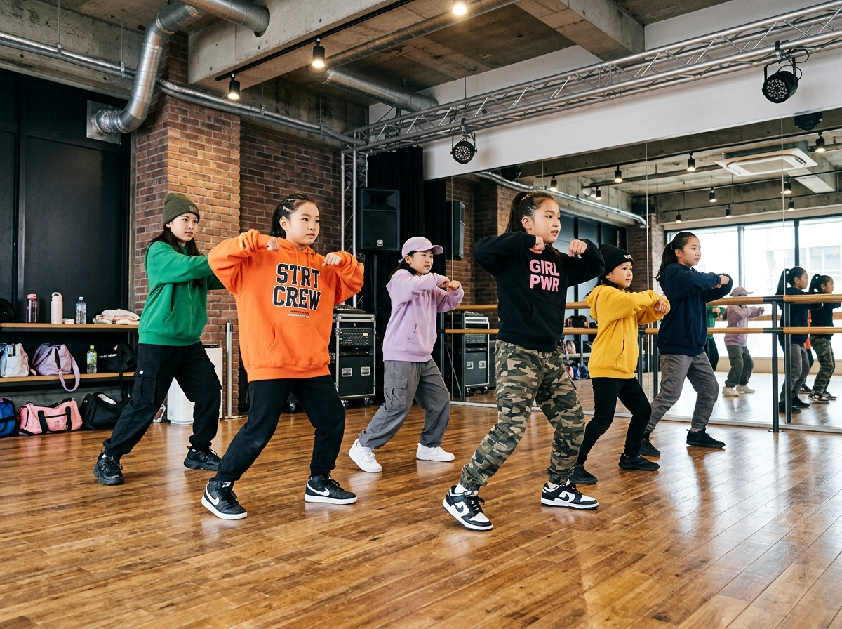 プロのヒップホップレッスン風景